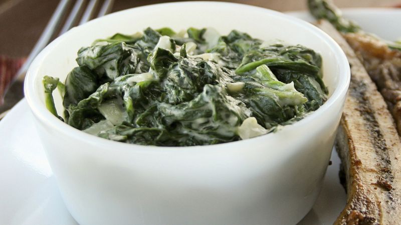 Truffled Creamed Spinach