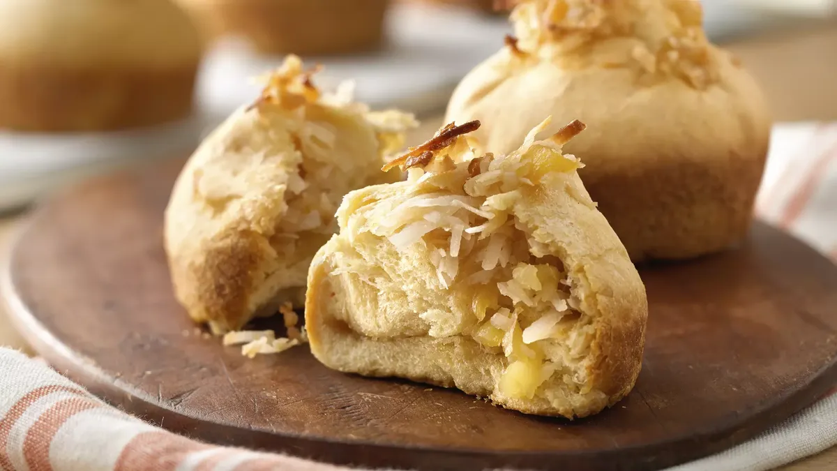 Tropical Honey Butter Breakfast Rolls