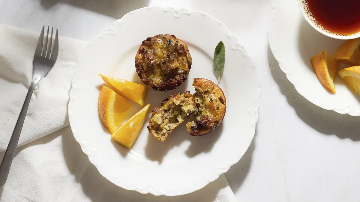 Impossibly Easy Mini Breakfast Sausage Pies