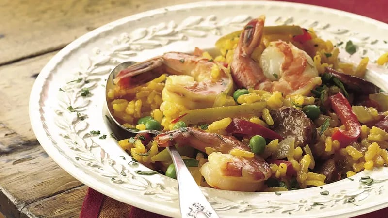 Sausage and Shrimp Paella