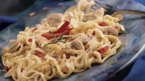 Linguine and Chicken For Two