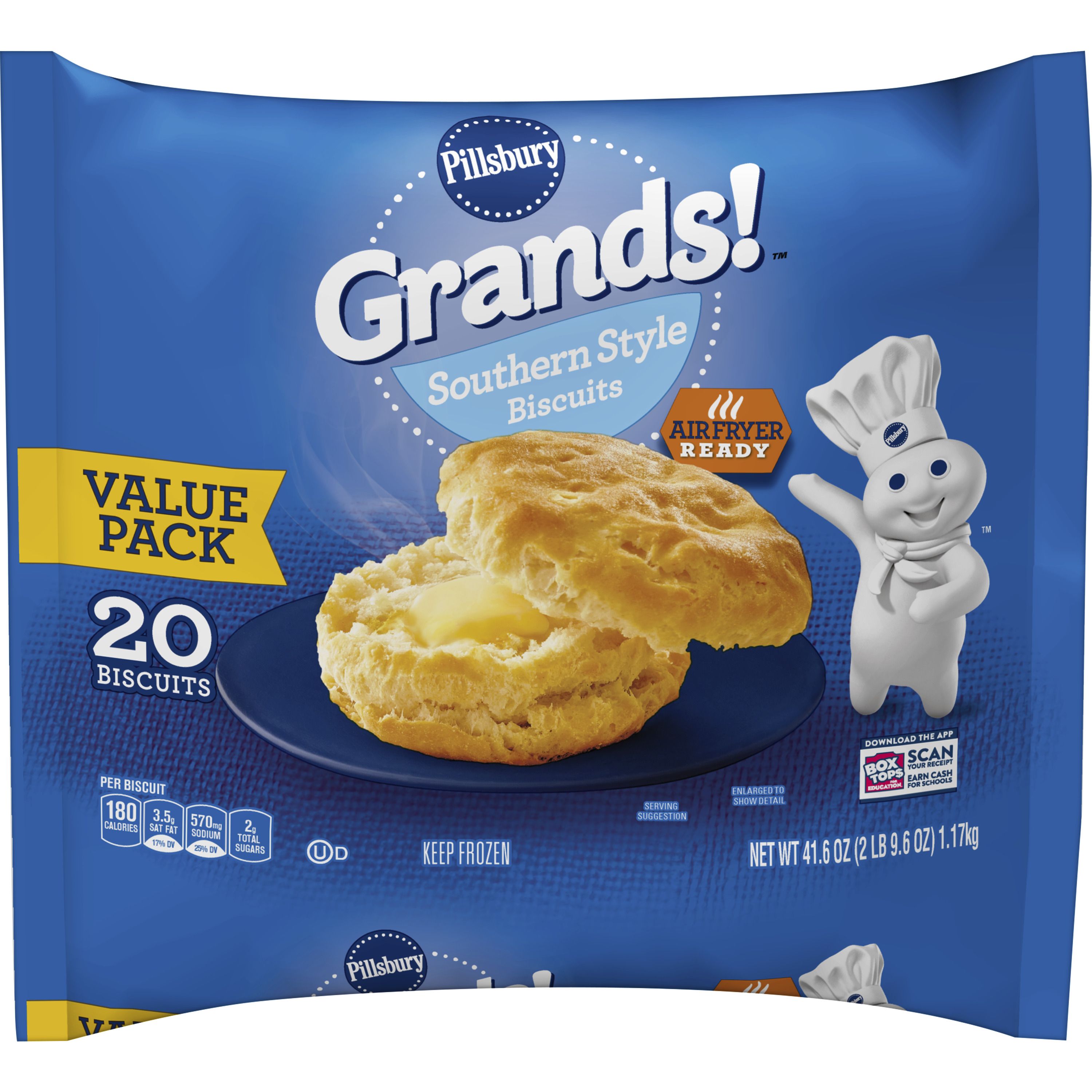 Grands!™ Southern Style Frozen Biscuits (20 count) - Pillsbury.com