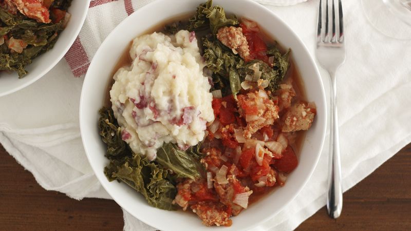 Slow-Cooker Sausage and Kale Stew