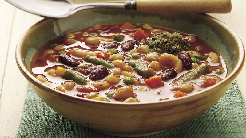 Slow-Cooker Two-Bean Minestrone