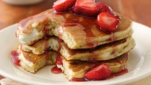 Almost-Famous Cheesecake Pancakes Recipe