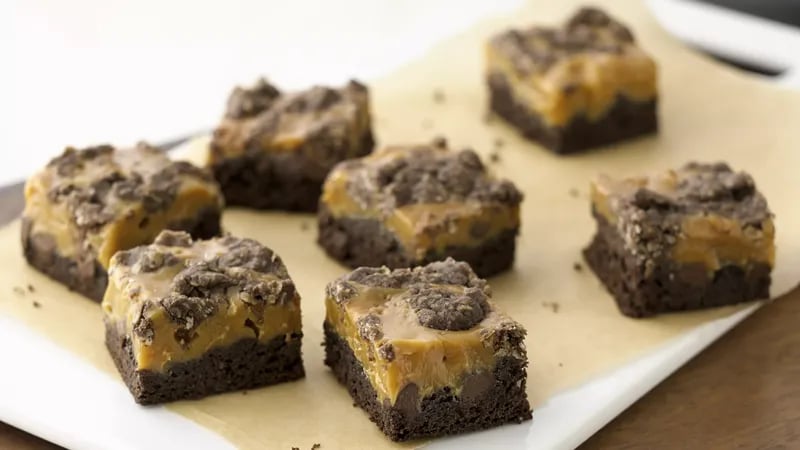 Gooey Caramel-Chocolate Bars