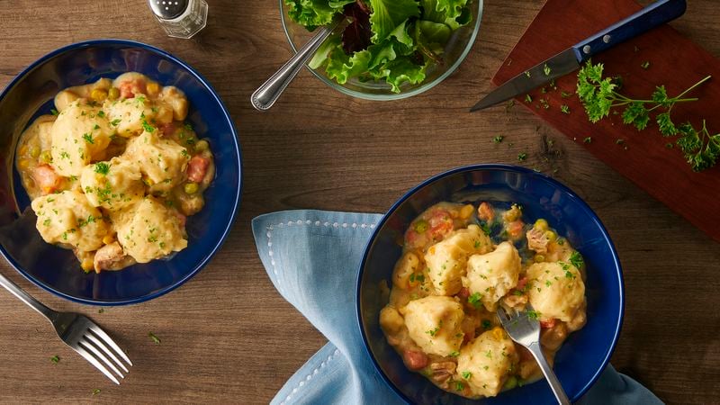 Easy Chicken and Dumplings for Two