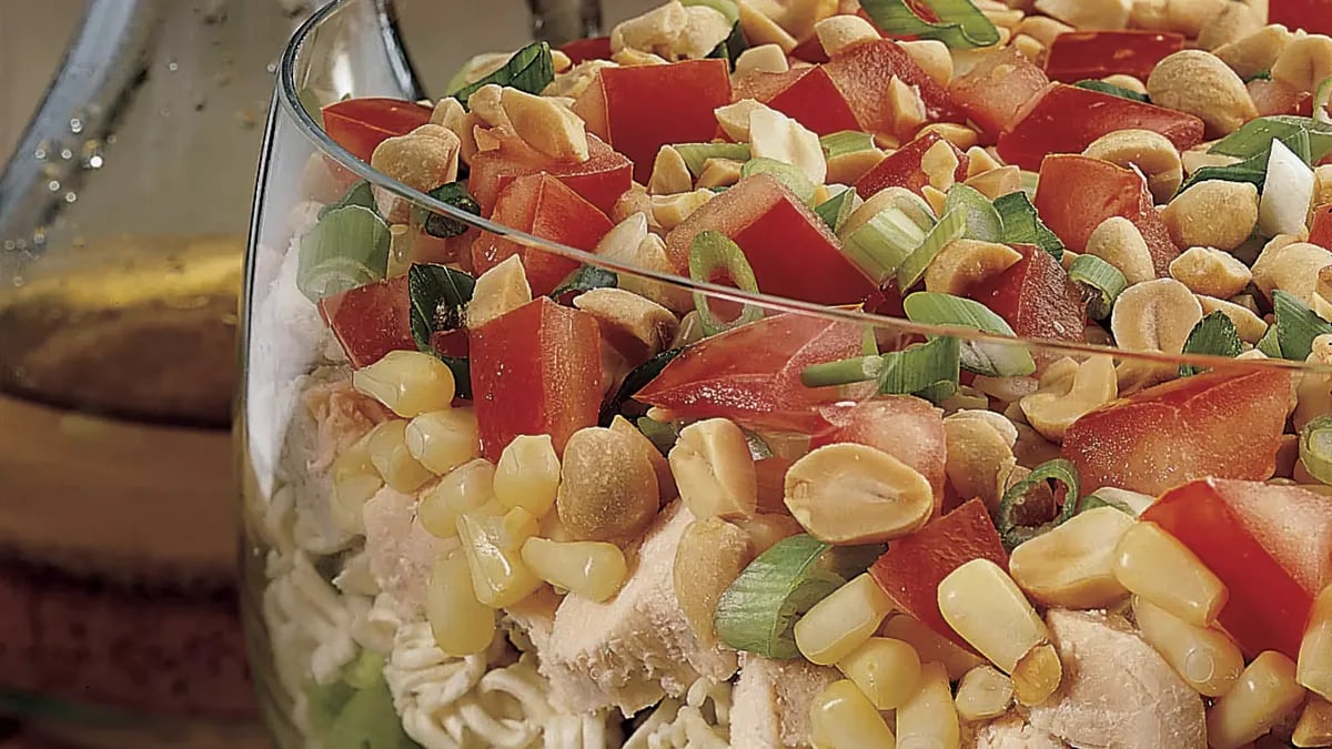 Seven-Layer Chinese Chicken Salad