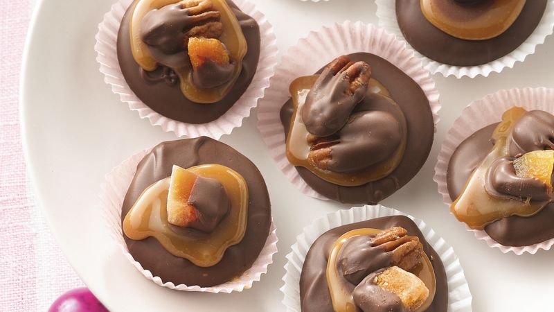 Chocolate-Caramel Nut Candies