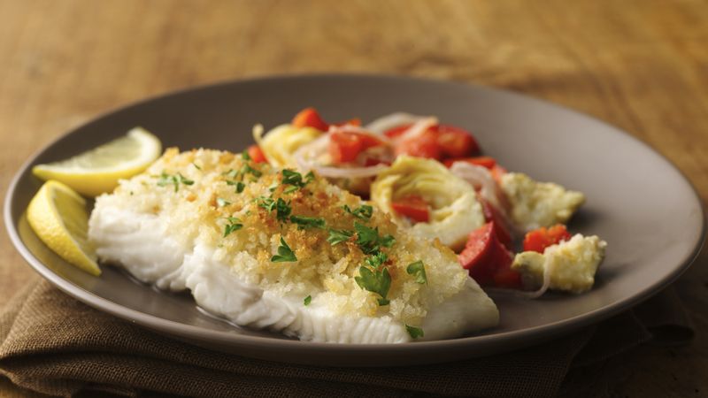 Scampi-Style Halibut