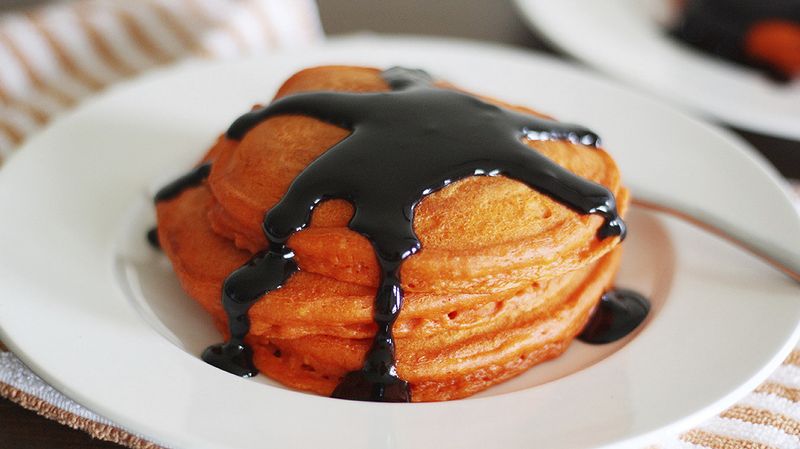 Halloween Pumpkin Pancakes Recipe 