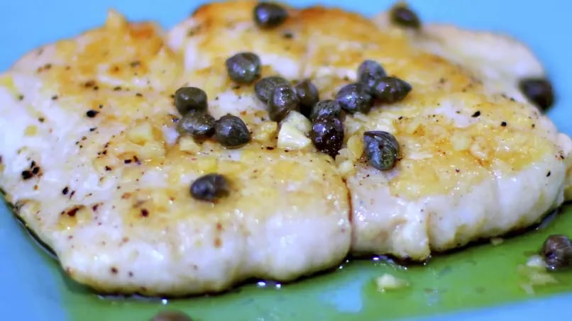 Sea Bass in Caper Sauce