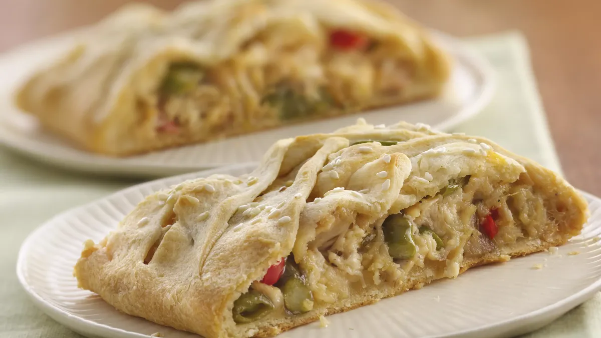 Chicken Primavera Crescent Braid