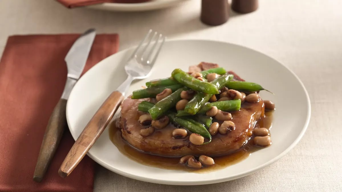 Smoked Pork Chop Packets with Bourbon