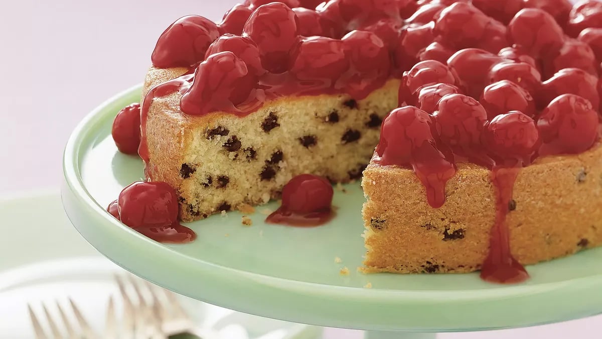 Cherry Chocolate Chipper Cake