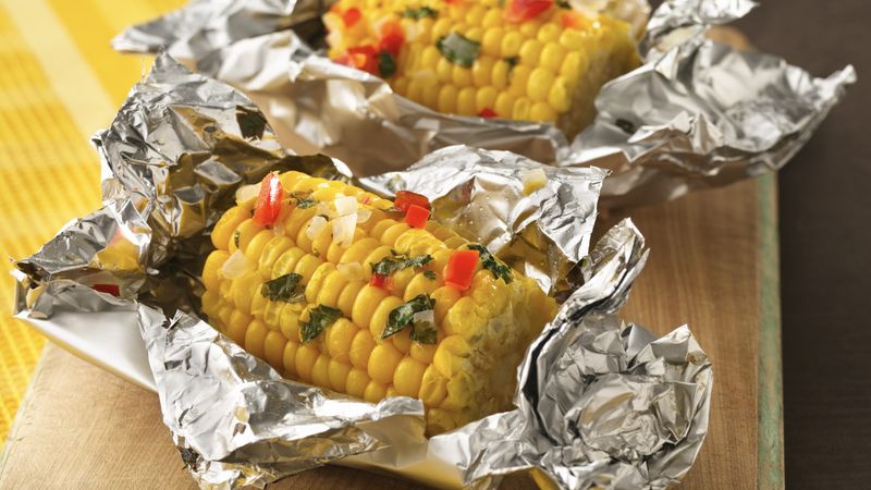 Grilled Corn Nibblers® with Lime Butter