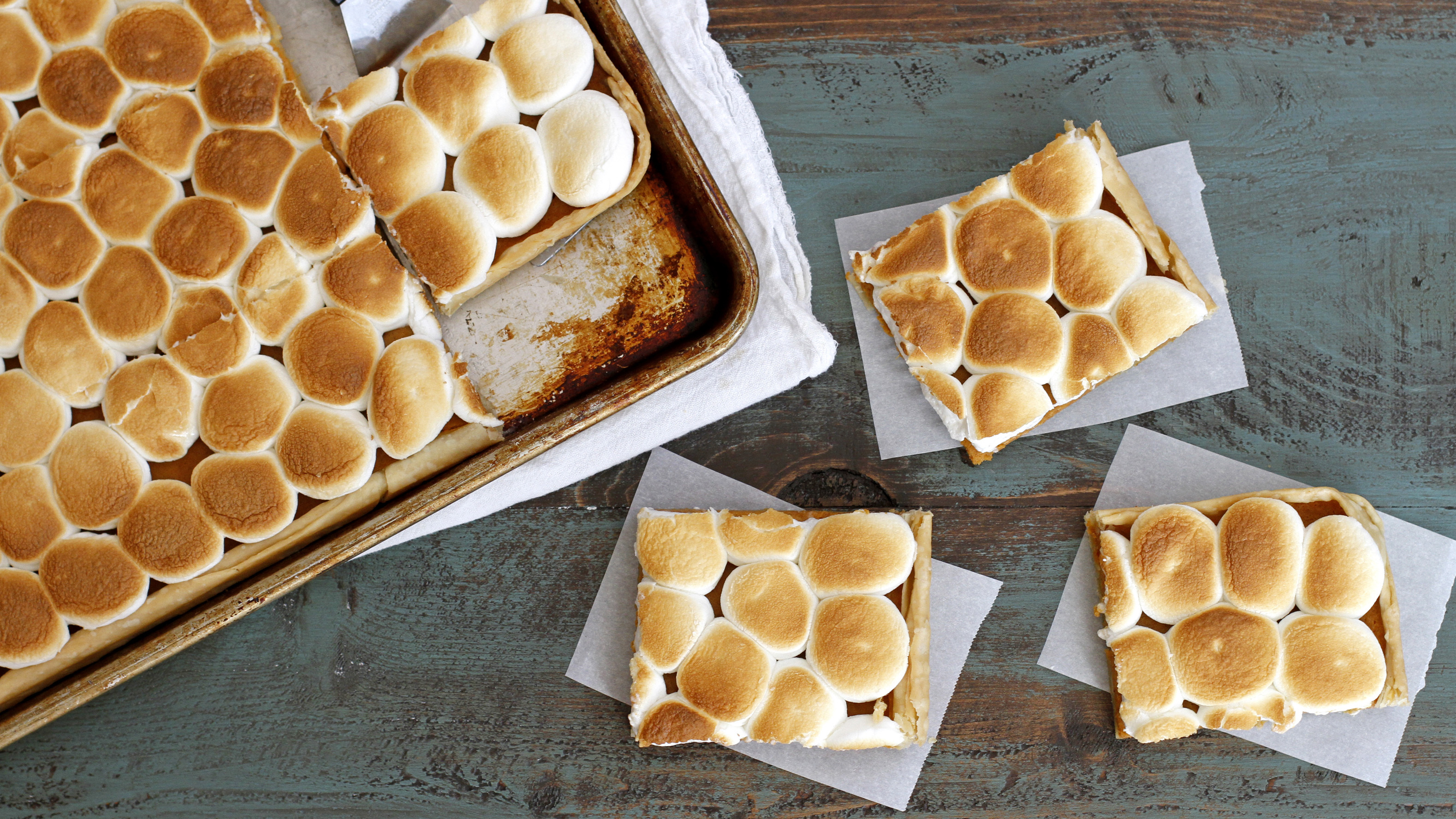 Marshmallow-Brown Butter-Pumpkin Slab Pie Recipe - BettyCrocker.com