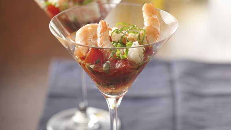 Shrimp and Tomato Martinis