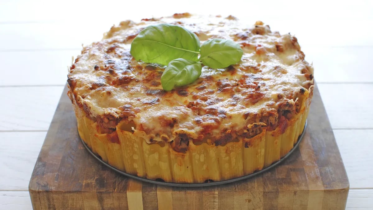 Rigatoni Pasta Pie