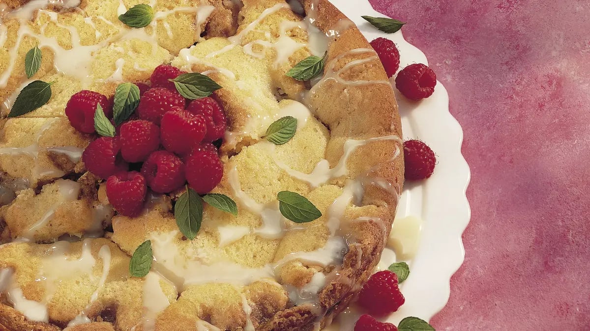 Raspberry-White Chocolate Coffee Cake