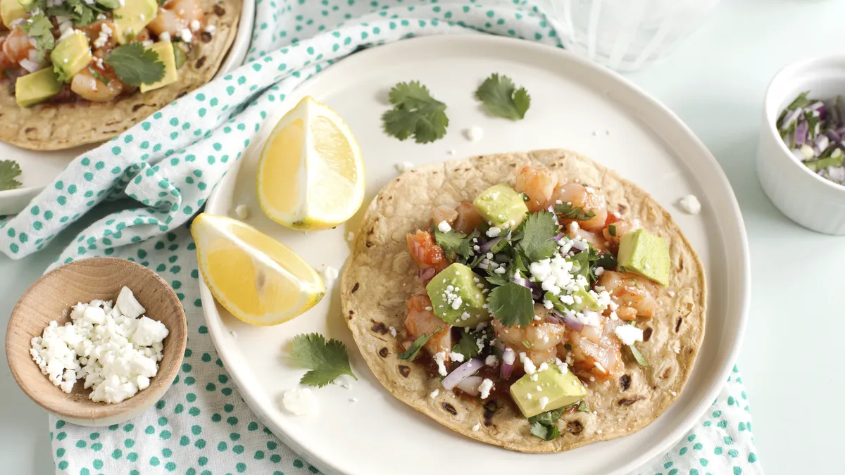 Shrimp Cocktail Tostadas